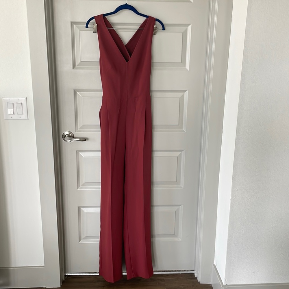 Banana Republic maroon jumpsuit size 4.